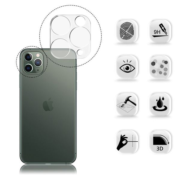 

Для iPhone 11 5,8 6,1 6,5 Apple, 3D прозрачный, устойчивые к царапинам Встроенного HD-объектив з