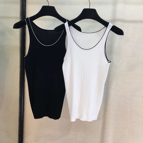 

2019 casual women black and white stretch tank ladies shirt