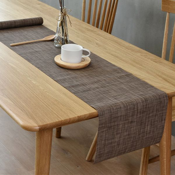 

washable pvc table flag for wedding party modern european style pattern plastic mat table cloth country decor runner