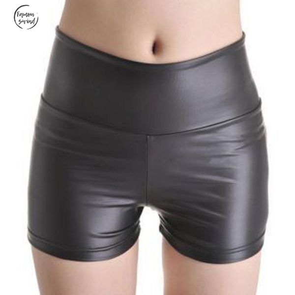 

sexy новых женщин шорты тонкий pu рок кожа осень зима высокой талии шорты heavyweight punk black 70591, White;black
