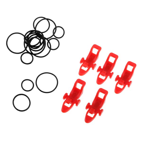 

5 pieces fishing hook adjustable rod pole lure treble holder hang hooks bait