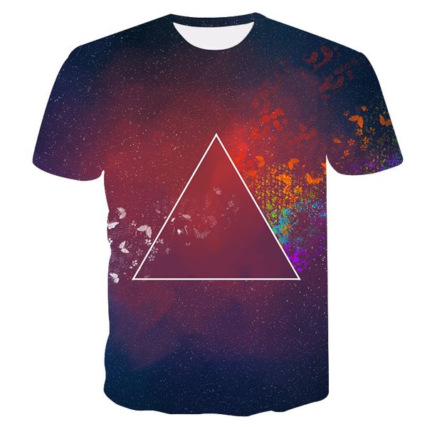 

s-4xl triangle printed man casual t-shirt short sleeves slim tee shirt man fitness tank top, White;black