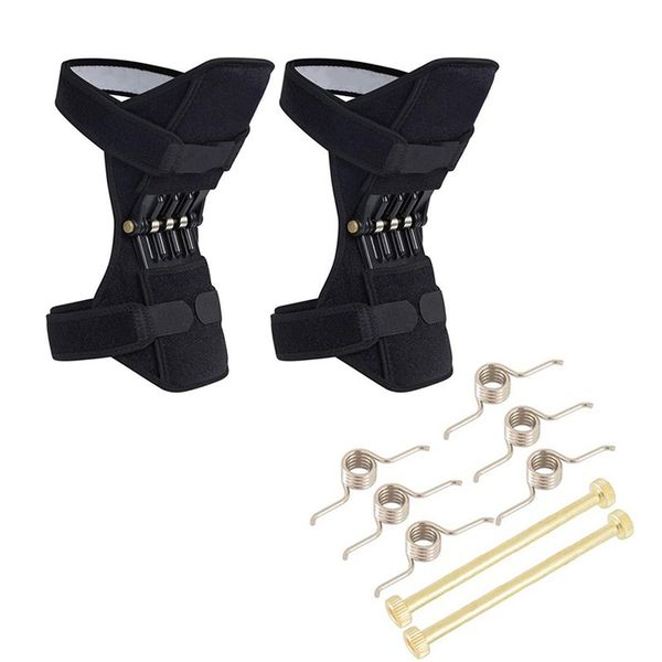 

1pc/1pair joint support knee pads breathable non-slip power lift joint support knee pads, Black;gray