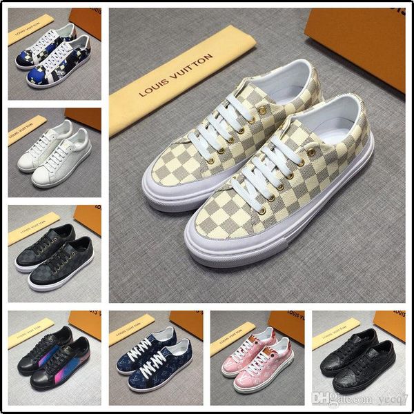 

21ff 2020 italy luxury casual shoes zipper men and women low flat shoes genuine leather mens shoes designers sneakers trainers yeye4, Black