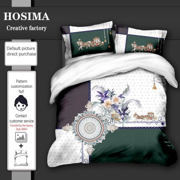 

3d designer bedding sets king size  size luxury quilt cover pillow case duvet cover designer bed comforters sets k1