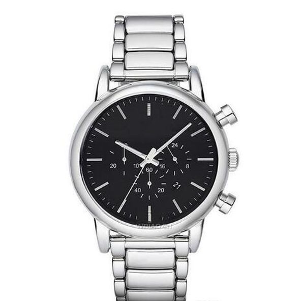 

men quartz chronograph watch ar1894 ar1895 ar1853 ar1854 ar1864 ar1879 ar1893 ar1942 ar1974 ar1998 ar11017 wristwatches, Slivery;brown