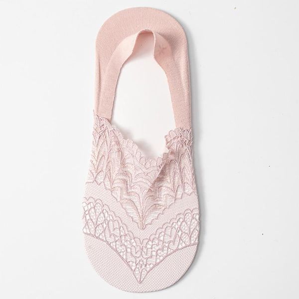 

fashion summer womens socks ultra-thin cotton blend lace antiskid low cut female sock invisible toe femme ankle socks #yj, Black;white