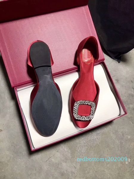 

20ss designer sandals women viv mules bikiviv strass sandal real silk leather low cover heel slippers r09, Black