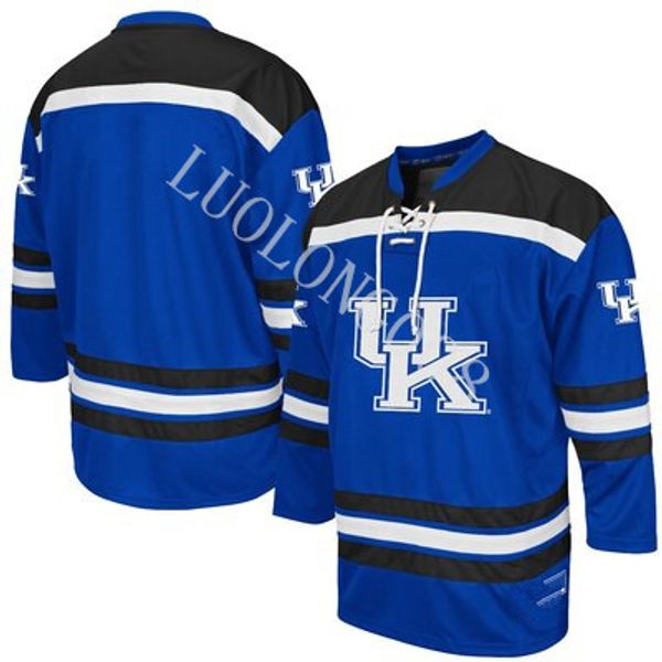 

2020 kentucky wildcats university hockey jersey embroidery stitched customize any number and name jerseys, Black