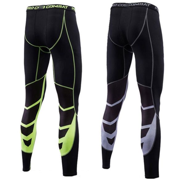 

men's running fitness, quick-drying, leggings, leggings, Black