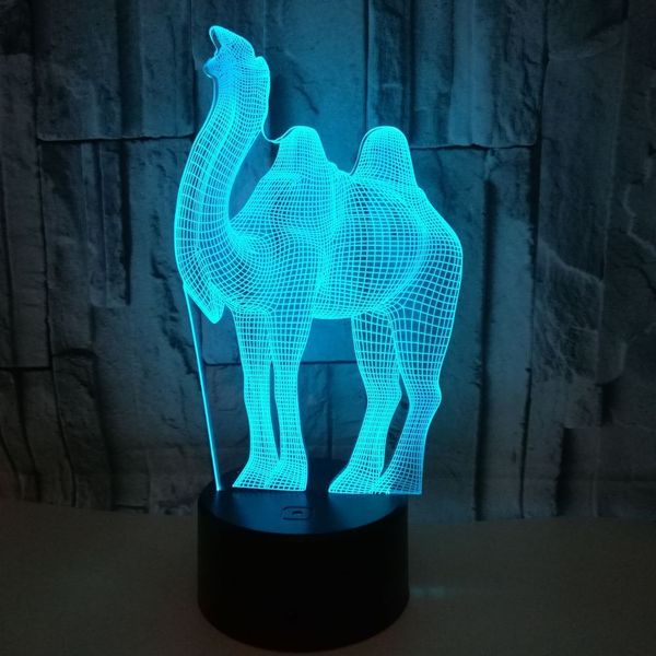 

foreign trade new pattern animal 3d lamp colorful touch led vision lamp remote control lamp colorful gradual change 3d small night-light