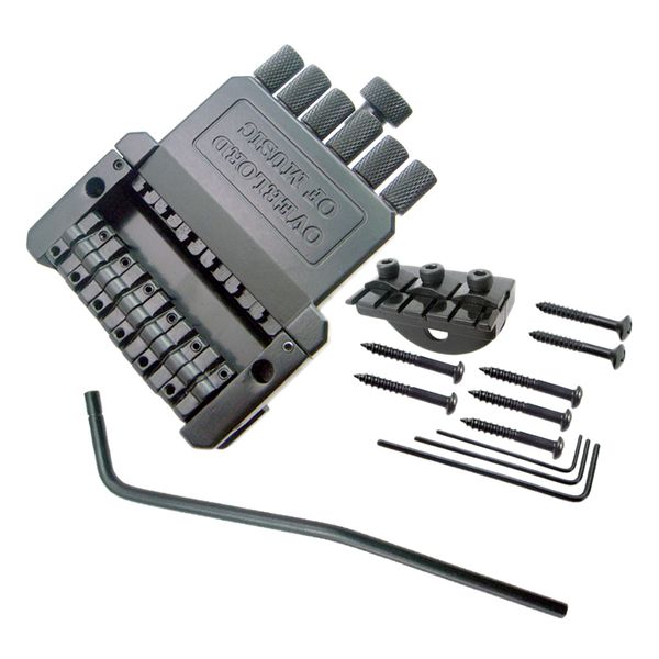 

1 set 6 string saddle headless guitar bridge tailpiece for electric guitar parts replacement