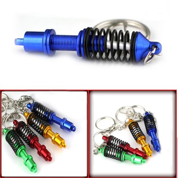 

car modified spring absorber model hanging chain keychain key ring keyring