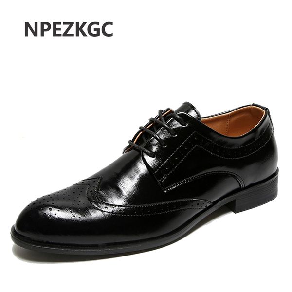 

npezkgc italian black formal shoes men loafers wedding dress shoes men patent leather oxford for high quality
