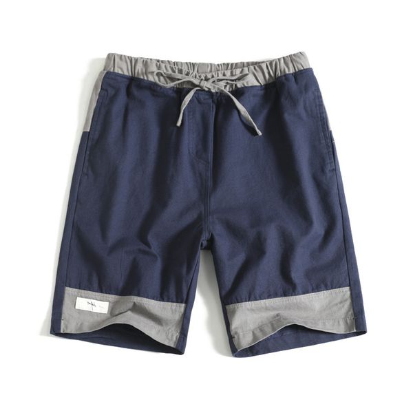 

outdoor 2019 summer patchwork cargo hip hop elastic waist loose teenagers overalls multi pocket short trousers men, Brown;gray