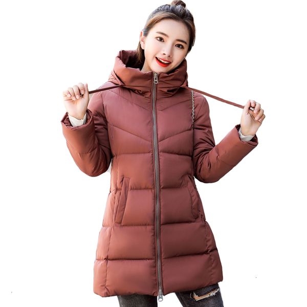 

women parka winter jacket fashion new long women slim female coat women thicken full parka cotton clothing hooded student, Black