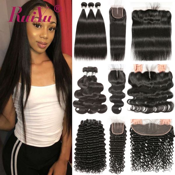 2019 Body Wave Brazilian Virgin Human Hair 3 Bundles With Lace