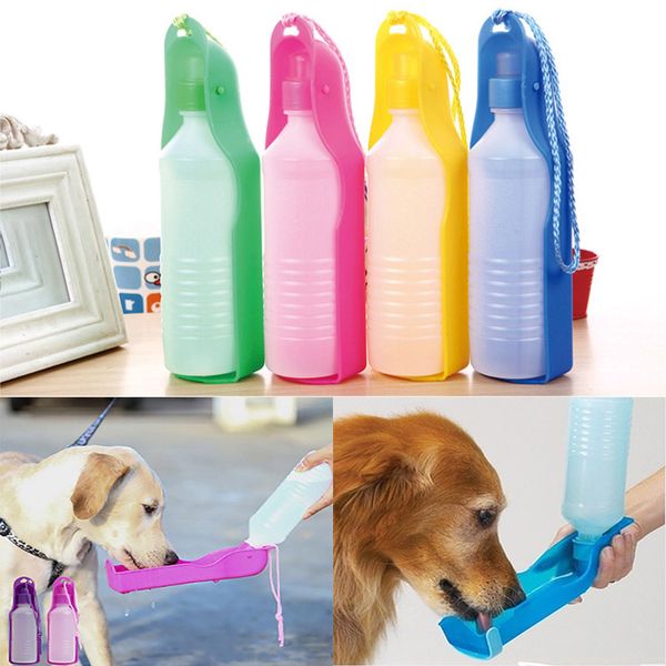 

250 мл 500 мл портативный pet water water bottle чаша кормления собаки кошки путешествия открытый раскладной диспенсер чашка питателя wx9-14