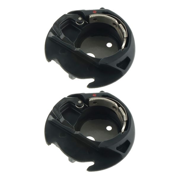 

2x sewing machine bobbin case for janome mc300e, Black
