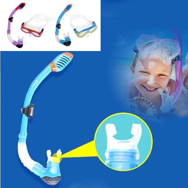 

waterproof diving snorkel tempered glass goggles glasses mask with breathing tube scuba set water sports scuba snorkeling