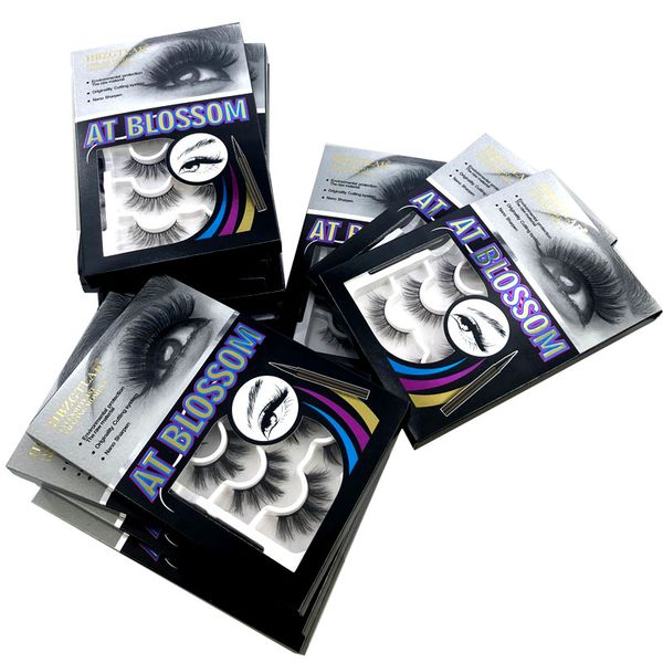 

false eyelashes latest magic set 6 pairs extension no glue easy to wear natural long 3d mink lashes sticky eyeliner makeup