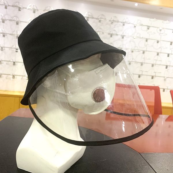 

79eos sunscreen transparent mask epidemic prevention sunshade lens isolation protective cap detachable anti-flying foam protective sun fishe, Blue;gray