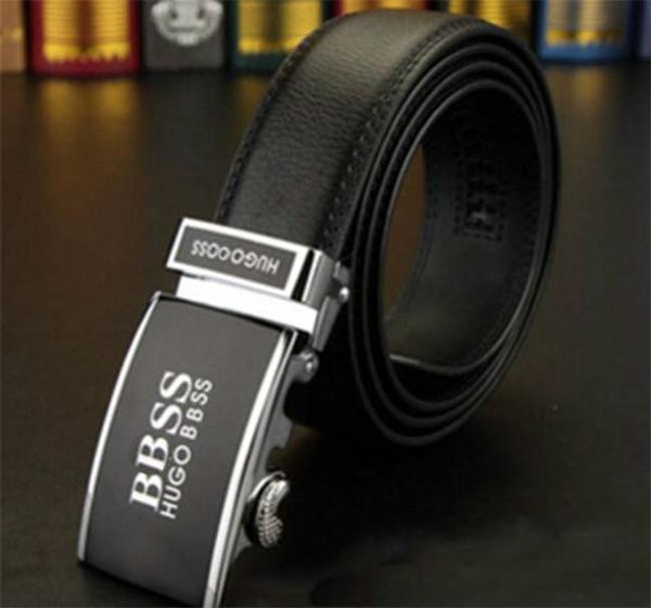

Fa hion tripe pattern b buckle men de igner belt european tyle brand wai tband real leather automatic buckle