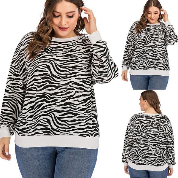 

ropa mujer plus size blouse women long sleeve print pullove sweatshirt plus size blouse lady blusas mujer de moda 2020, White