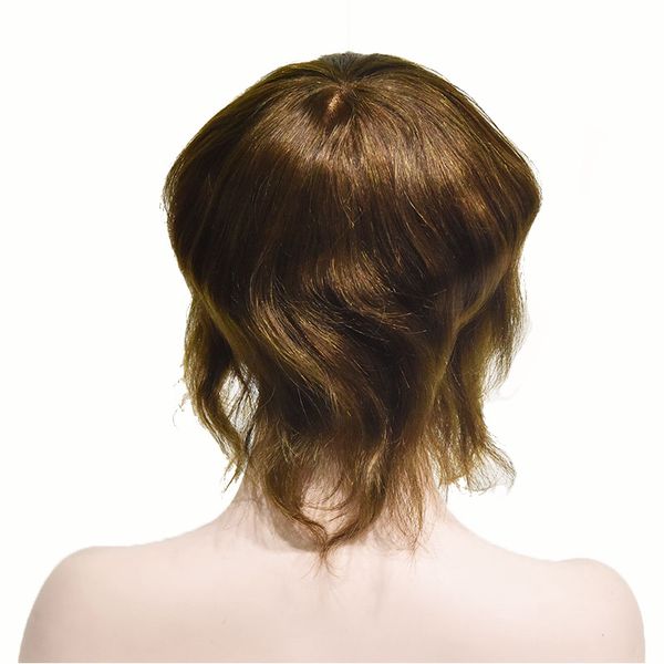 2019 Tkwig Full Lace Toupee For Men Natural Straight Golden Toupee High Qulity 8 10 Inch Golden Men S Wigs Makes You Looks More Charming From