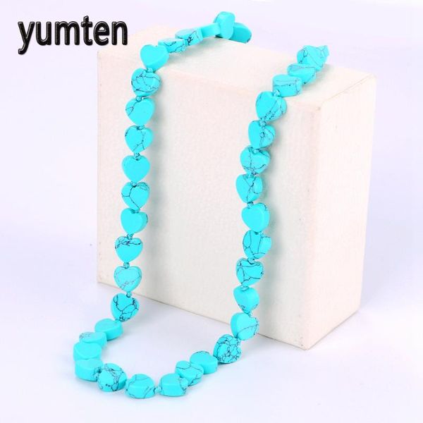 

other yumten turquoise necklace power natural stone crystal women jewelry men jade teen wolf soy shadowhunters prata tree of life, Silver