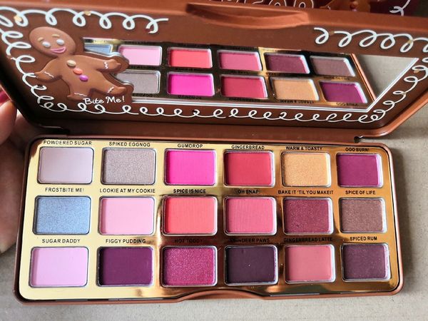 

High Quality! Sweet Peach Makeup Eye Shadow Chocolate Bar Semi-sweet Bon bons 18 Colors Professional Eyeshadow Palette free shipping