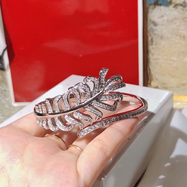 

fashion zircon feather women wedding paved zircon stone lucky angel wing open jewelry, Black
