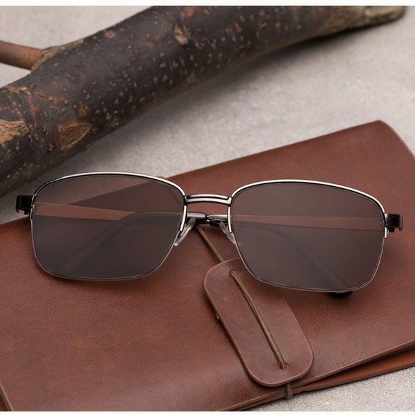 

red leaf crystal middle-aged and elderly sun classic men's crystal stone sunglasses sun glasses, Silver