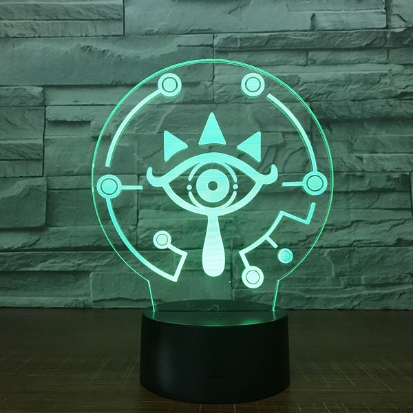 

2018 new pattern originality small night-light colorful 3d desk lamp led second gram force vision lamp new peculiar gift lamp 1455