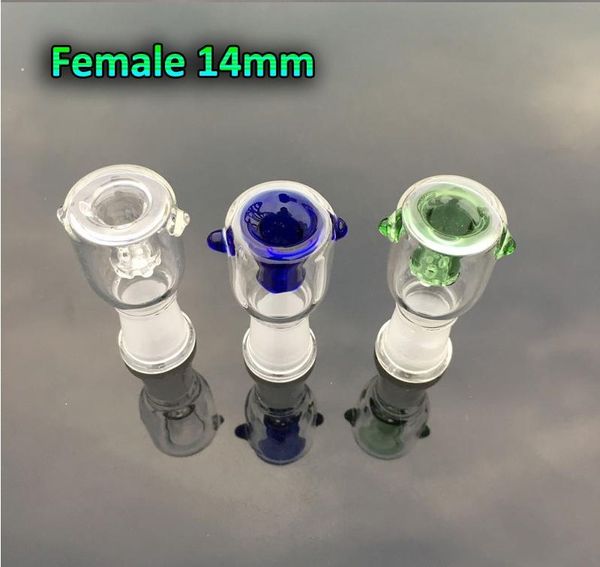 Großhandel neue 10mm 14mm 18mm Glasschüssel weiblich männlich Farbe Glasschüsseln mit Bildschirm runde Schüssel Aschefänger Glas Rauchbong