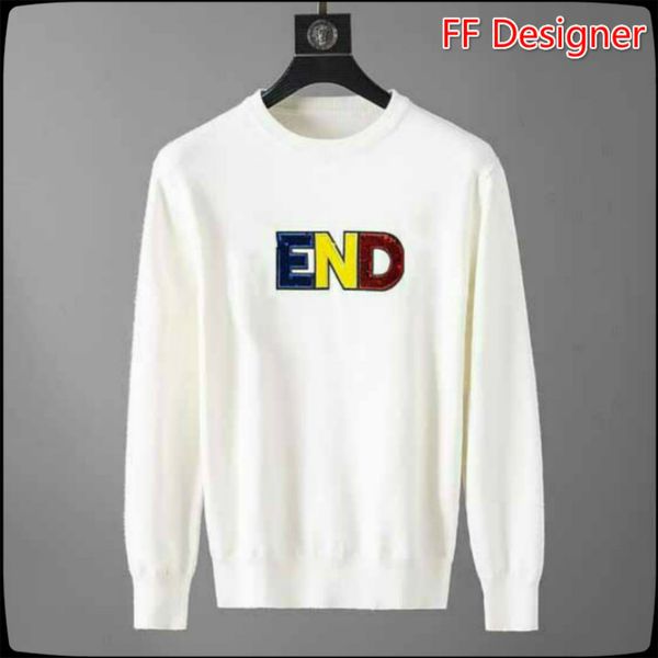 

luxury ffendl sweaters womens winter autumn brand letters sequins hoodies luxury sweatshirts couple clothing plus size -3xl, White;black