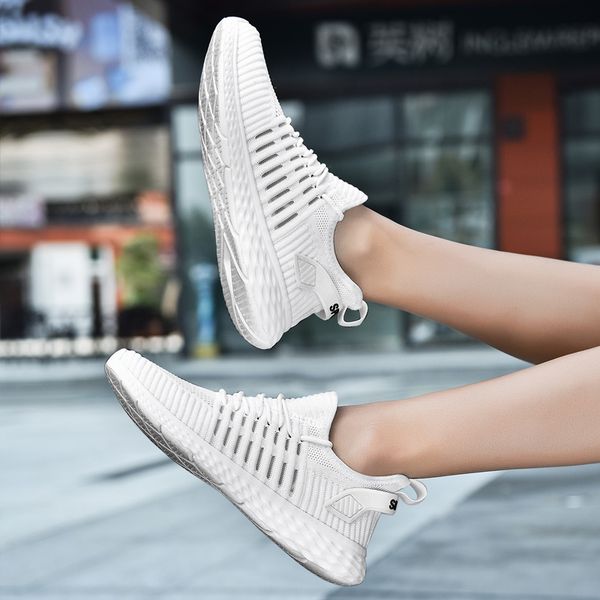 

rommedal flyweather men casual shoes lightweight breath sport running traning man sneakers solid fashion wear-resistant footwear, Black