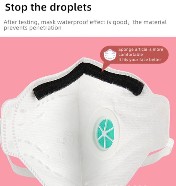 

dhl kn95 face mask with breathing valve face masks valve anti-dust and allergies n95 mouth face mask against droplet