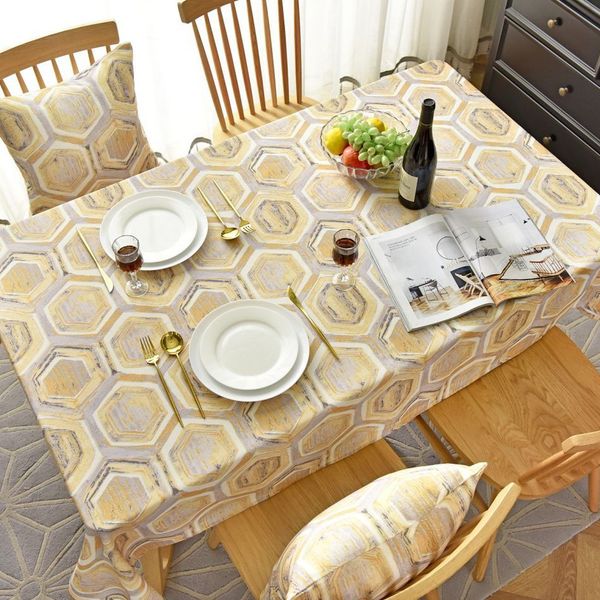 

nordic style geometric patterns tablecloth waterproof cafe table cover rectangle cabin cover js120c