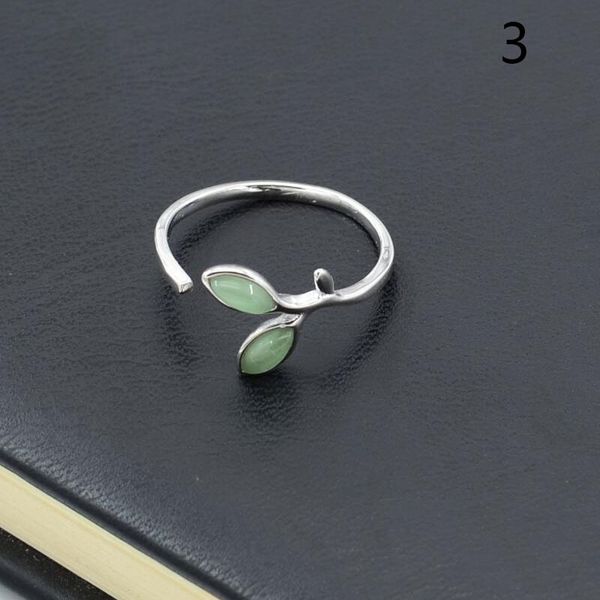

ring circle finger hoop adjustable fish tail leaves raindrop fashion for women lady bride ie998, Golden;silver