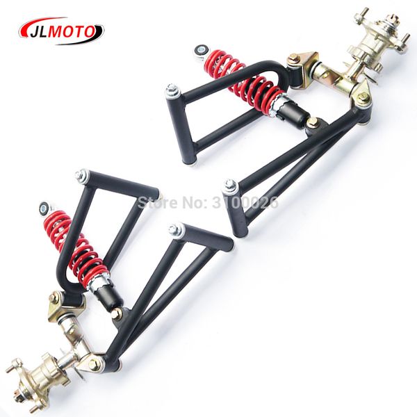 

1set 285mm suspension swing arm upper/lower a steering knuckle spindle with brake disc hub fit for buggy electric atv bike parts