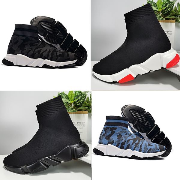 

2018 luxury sock shoe speed knitted trainers casual sneakers speed trainer sock race fashion black shoes men women sports shoes