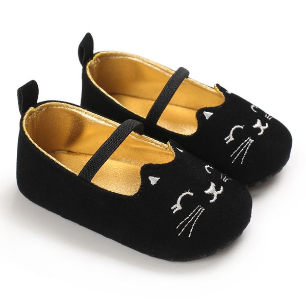 

newborn little kids toddler shoes spring autumn cute cat animal first walkers casual soft baby girls shallow flats shoes