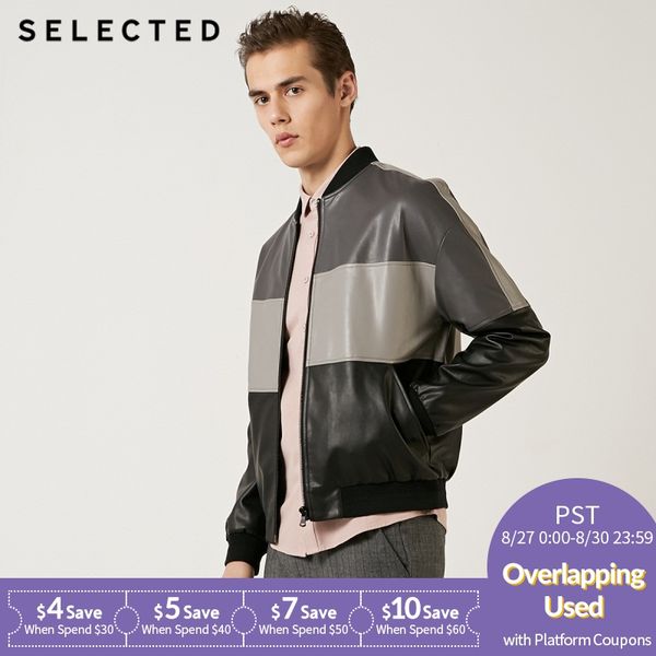 

men's assorted colors baseball collar zip-through jacket s|4191p3516, Black;brown