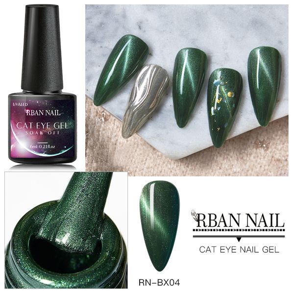 

rban nail olive green cat eye gel nail polish uv gel lacquer magnet semi permanent holographic polish varnish, Red;pink
