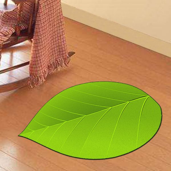 

cartoon leaf cat carpet for living room irregular printed bedroom rugs anti-slip door mat bedside floor mats polar carpets