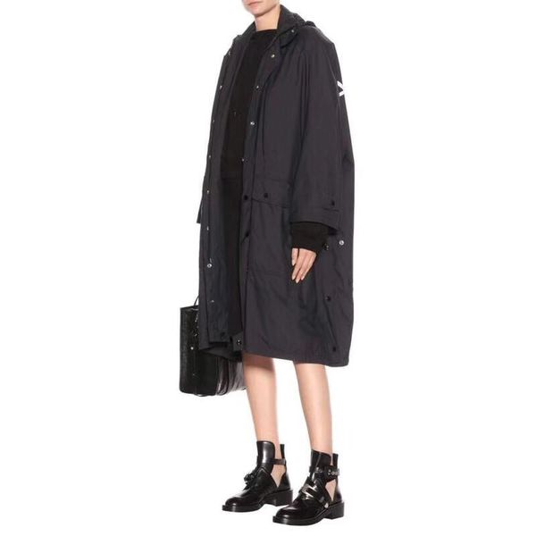 

New blcg europe america logo printed jacket outerwear hooded windbreaker fa hion treet ca ual pring autumn coat outwear top hfymjk062, Black;brown