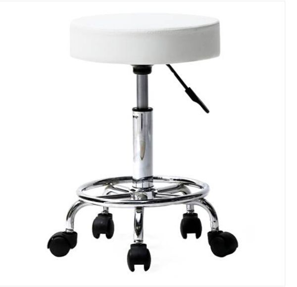 

fashion wholesales 2020 round stool ha ha feet rotation bar stool white