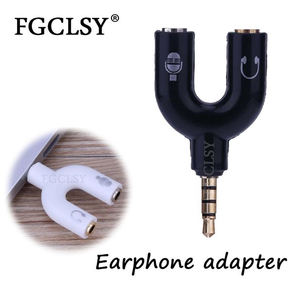 

mini y shape two-way headphones splitter 3.5mm jack double jack audio headset splitter connector adapter for pc/mp3 lowest price