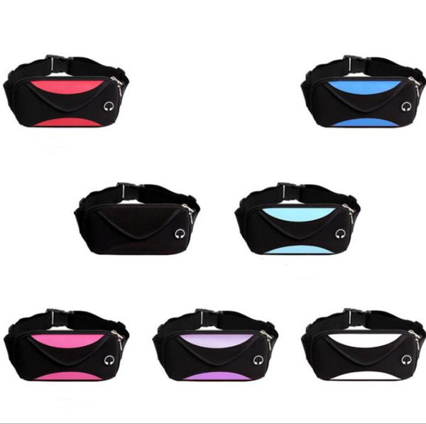 Unisex Waterproof Waist Belt Zip Pouch Portable Multifunction Sport Waist Bag Pack Belly Bag running Belt Waist Bag for iphone 11 pro max